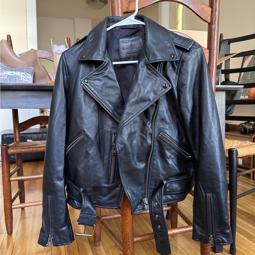 All saints balfern leather jacket
